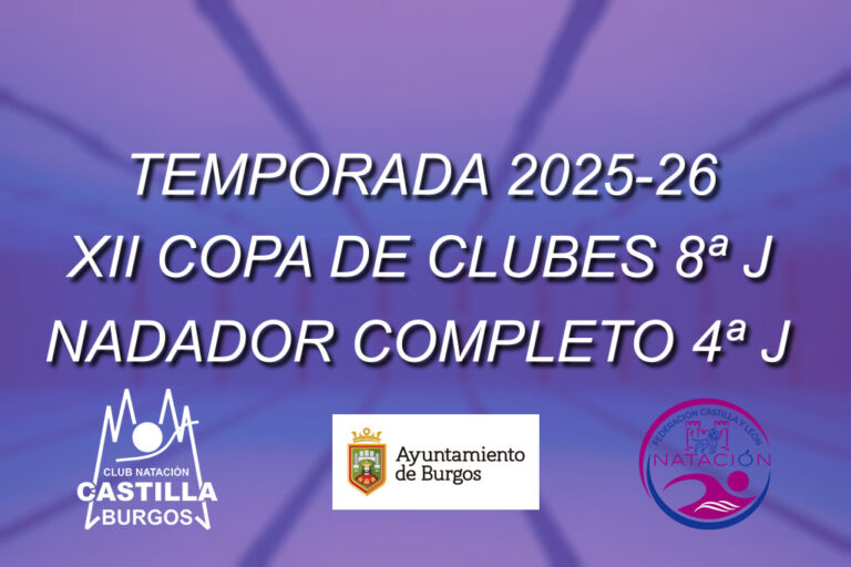 RESULTADOS – XII COPA DE CLUBES DE CASTILLA Y LEÓN y NADADOR COMPLETO PROMESAS ALEVÍN.